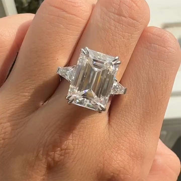 Eco-Conscious Emerald Cut Diamond Ring with Sustainable Practices