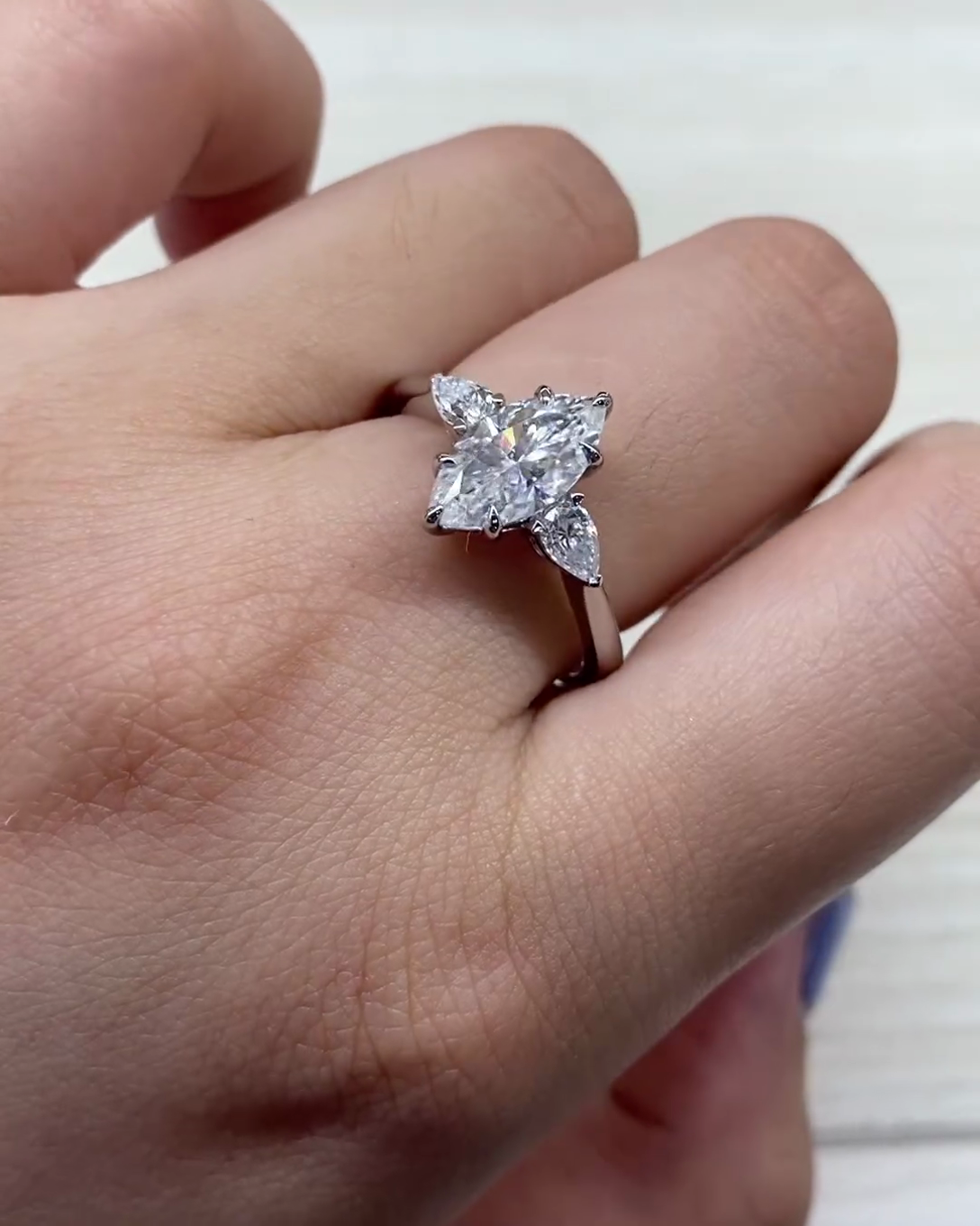 Maximize Sparkle Marquise Lab Grown Diamond Ring