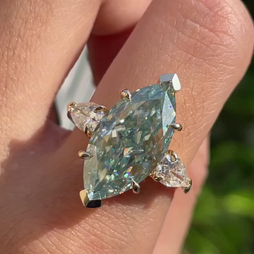 Marquise Cut Diamond with Exceptional Sparkle