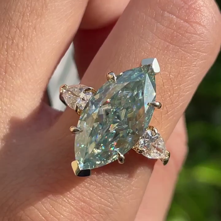 Marquise Cut Diamond with Exceptional Sparkle