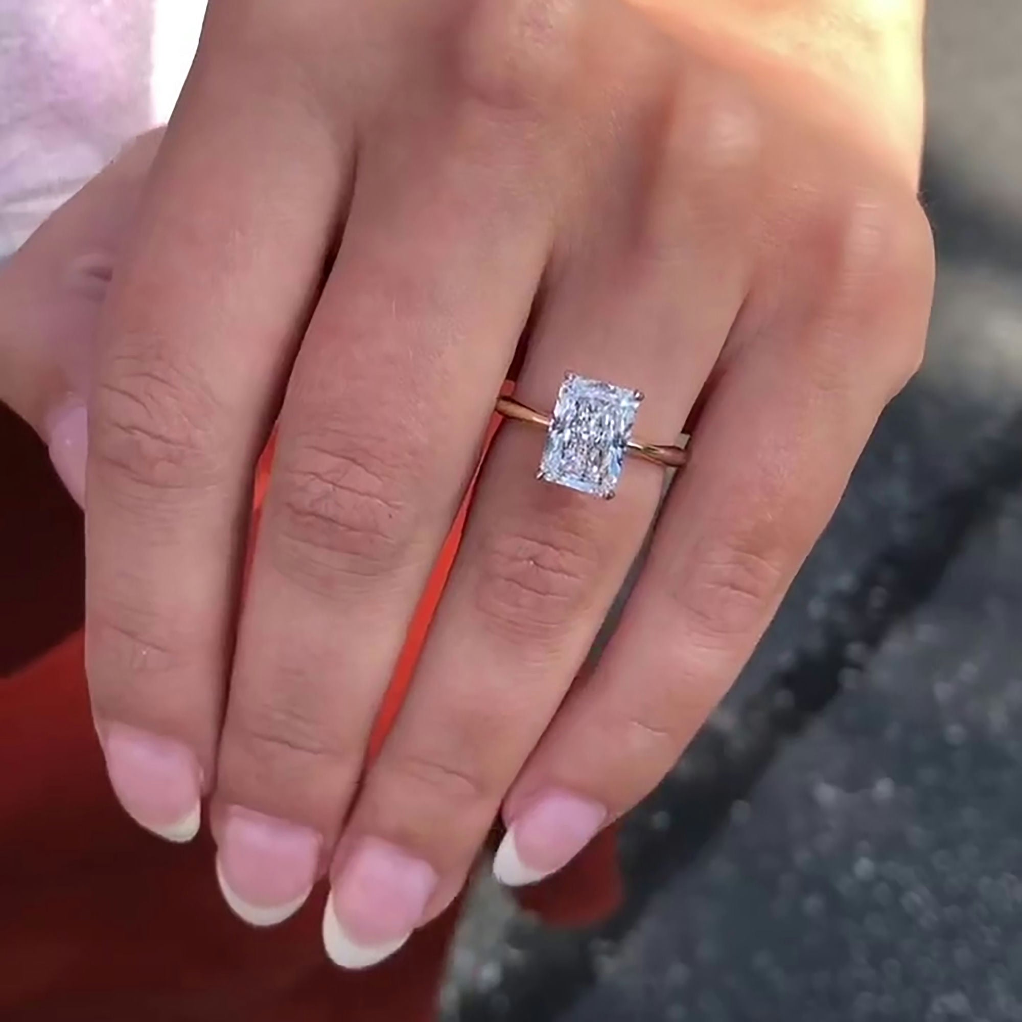 Unique Radiant Cut Diamond Ring for a Lifetime of Love