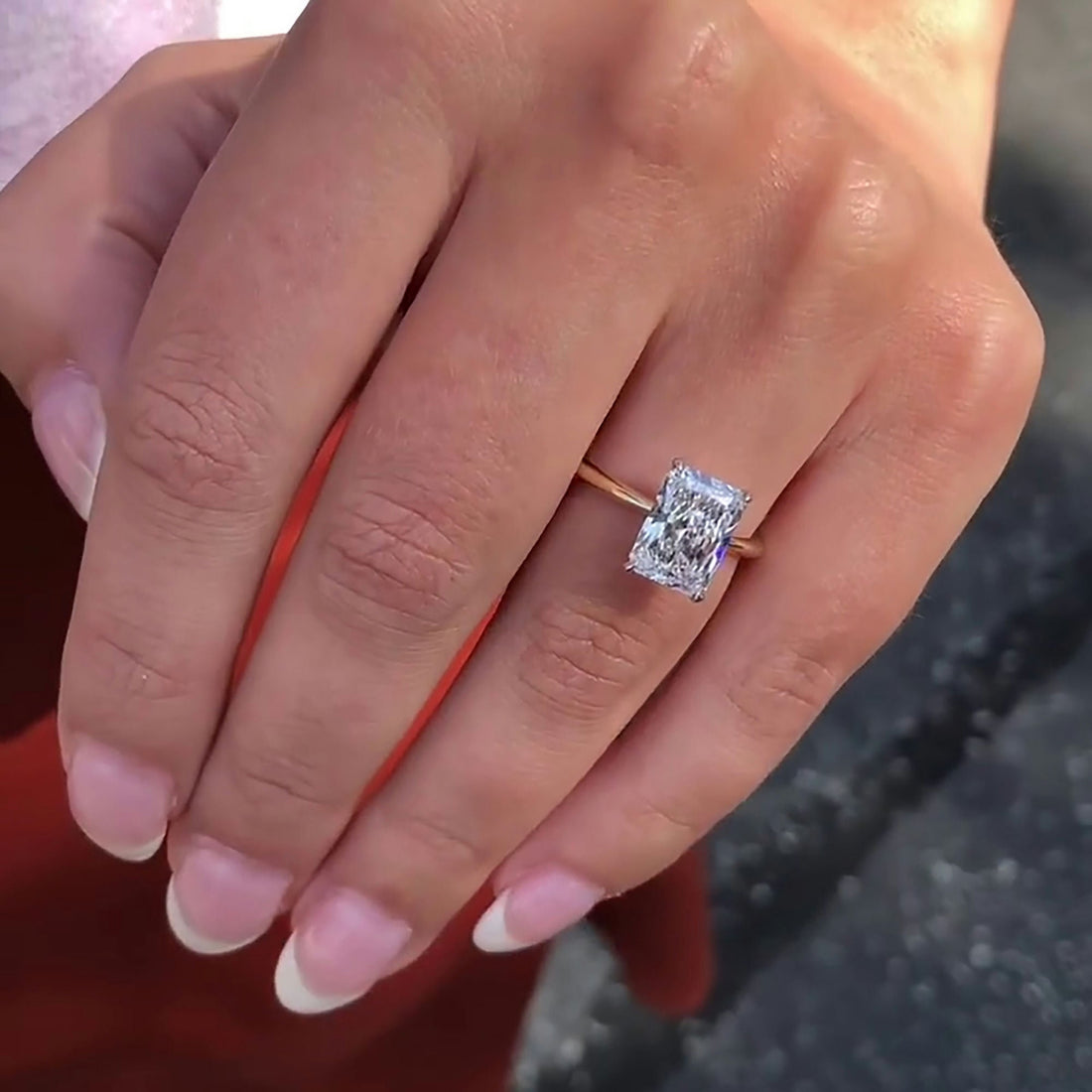 Unique Radiant Cut Diamond Ring for a Lifetime of Love