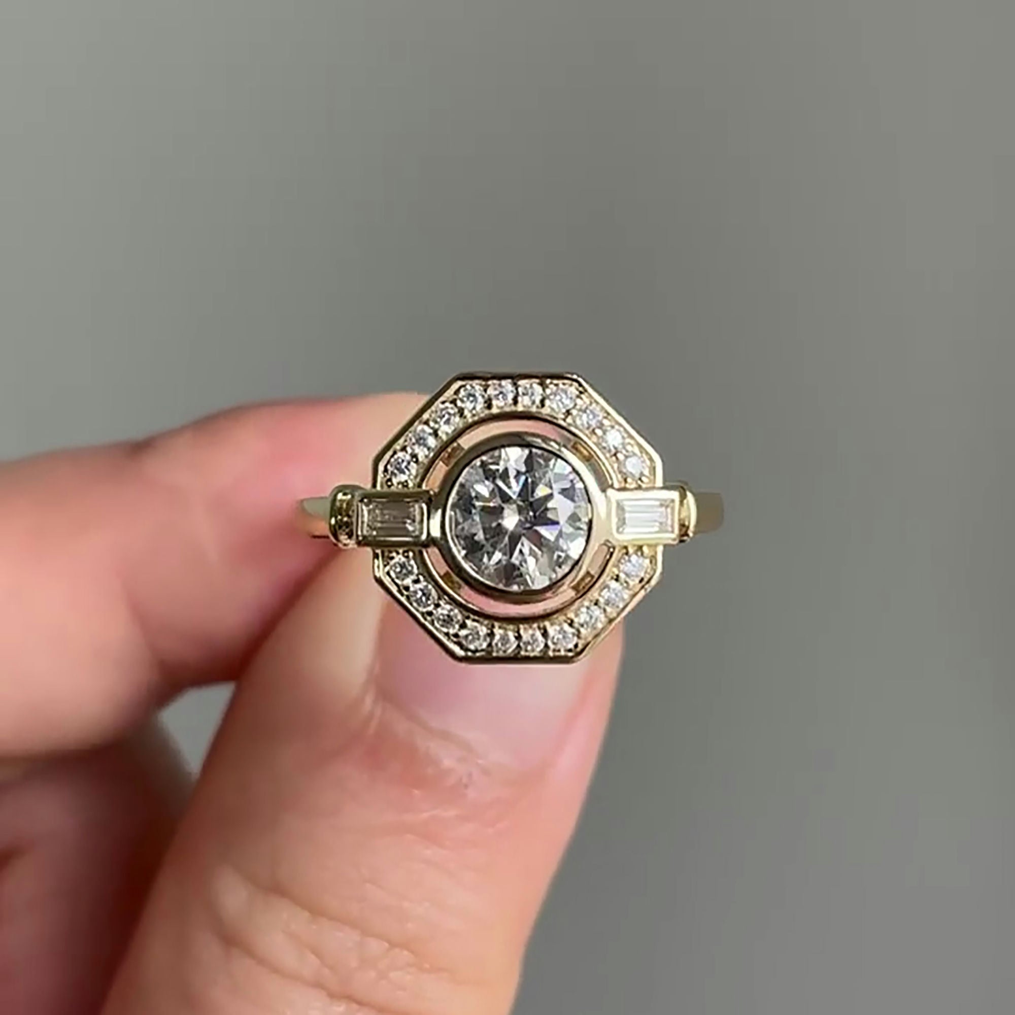 Unique Lab Grown Diamond Engagement Ring