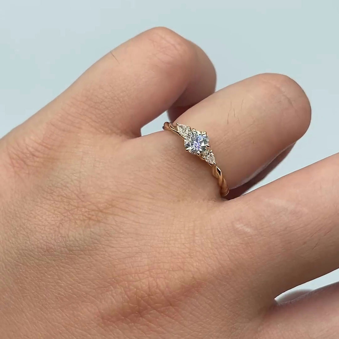 Minimal Lab Grown Diamond Engagement Ring